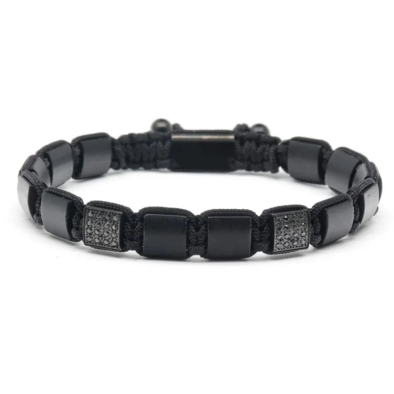 obsidian beaded bracelet