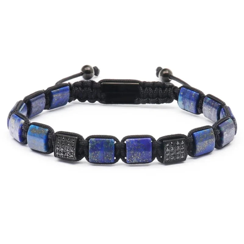 Lapis lazuli beaded bracelet