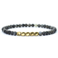 Grey stone bracelet