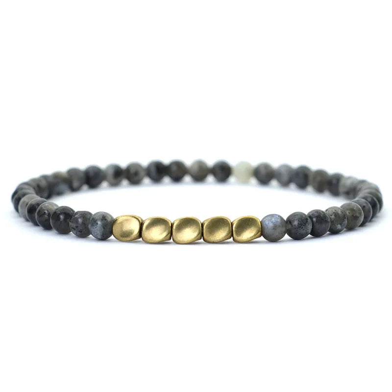 Grey stone bracelet
