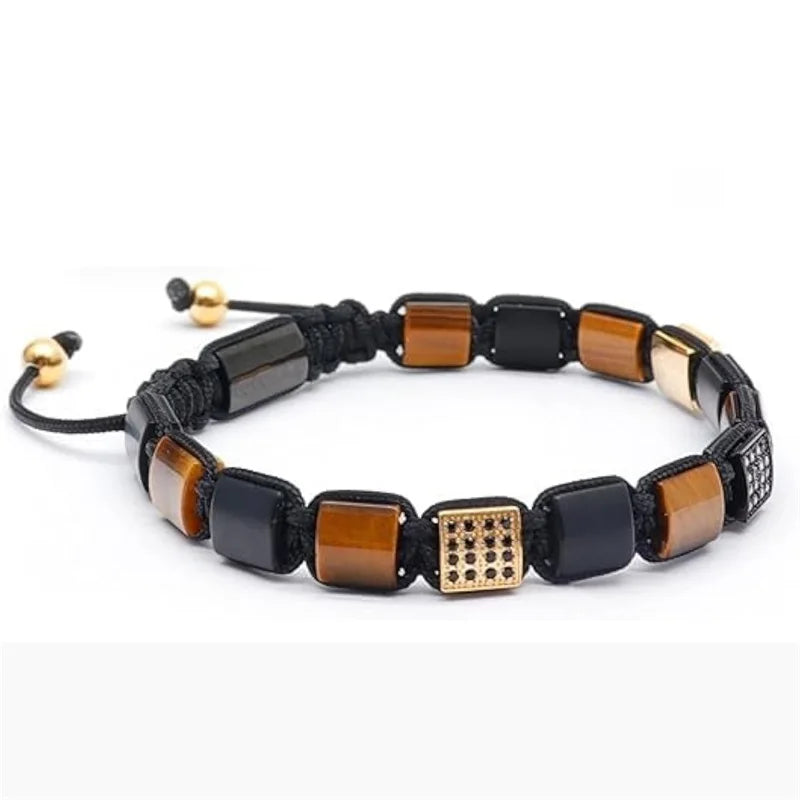 tiger eye beaded bracelet