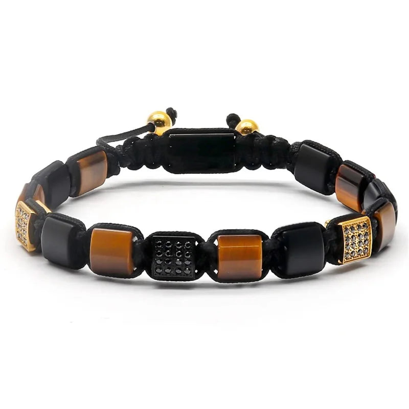 tiger eye beaded bracelet
